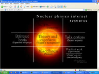 Сайт кафедры Ядерной Физики МГУ (Flash)